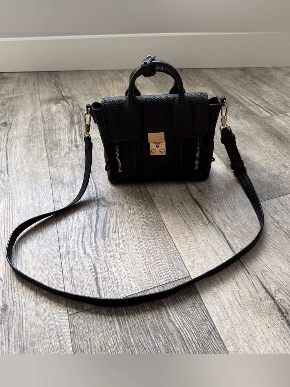 3.1 Phillip Lim Pashli Mini Satchel Black